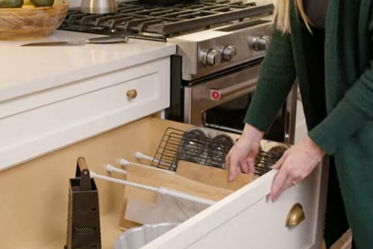 Tension Rods Used as Dividers