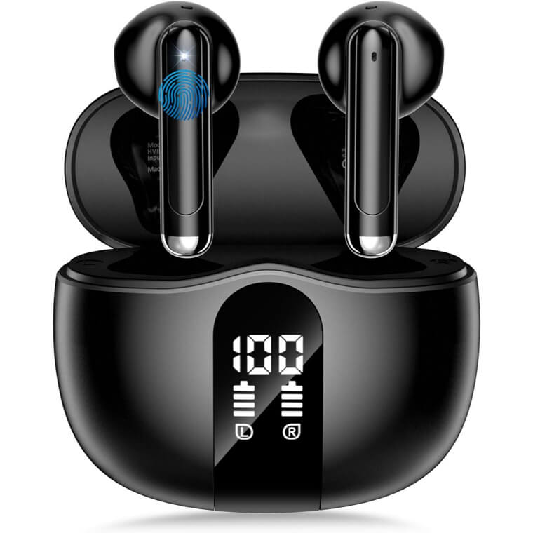 Wireless Earbuds: HiFi Sound, 50H Playback, Waterproof - - Now 48% Off!