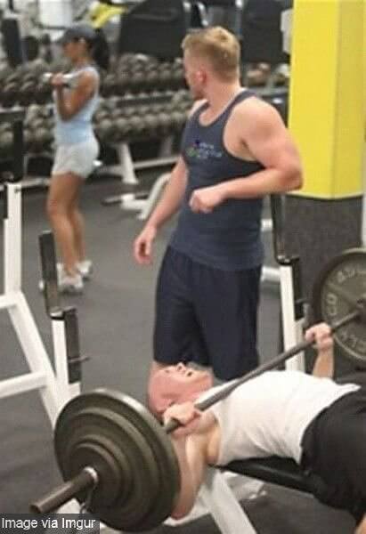 Do Not Get Distracted When You Are Someone's Spotter
