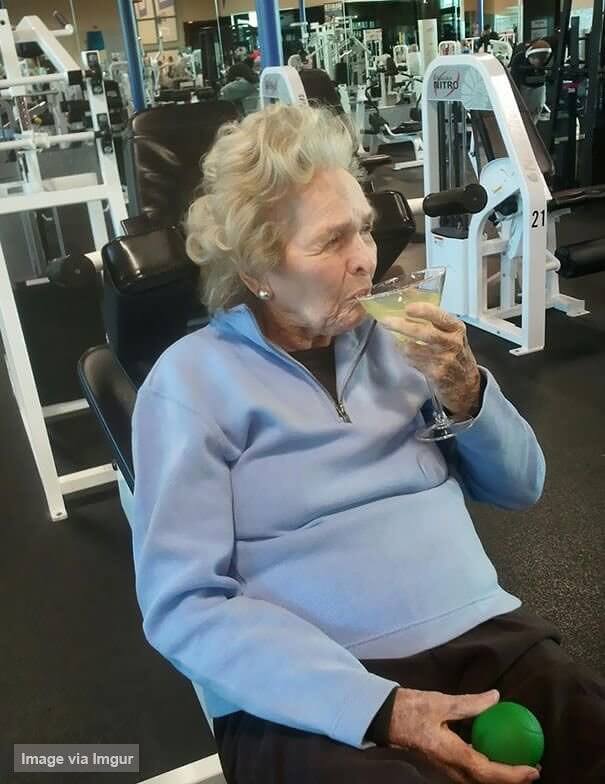 After Hitting The Gym For 99 Years This Woman Deserves A Martini