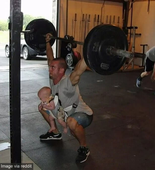 Heavy Weightlifting And Babies Don't Tend To Be A Good Combination