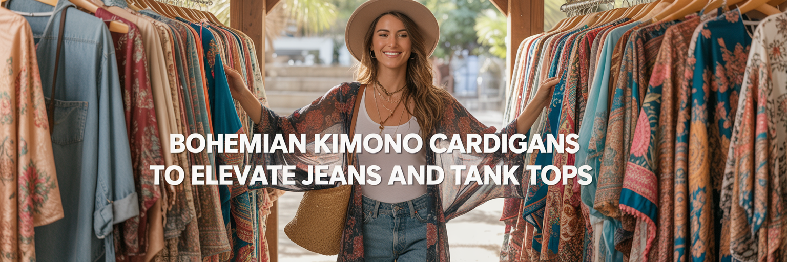 Bohemian Kimono Cardigans to Elevate Jeans and Tank Tops