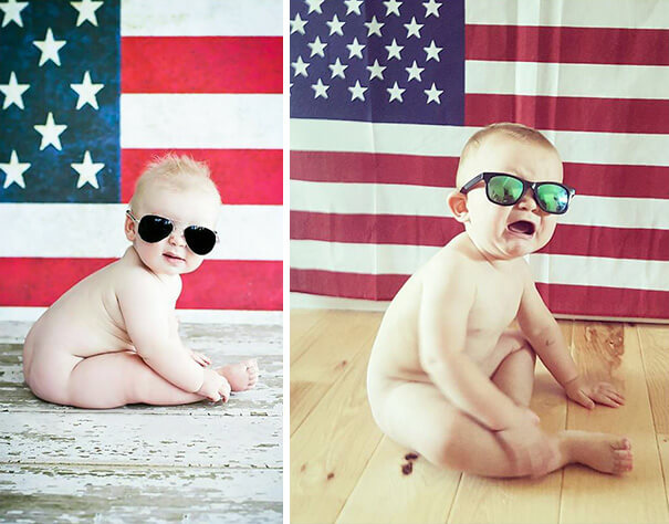 Cute Patriotic Baby Photoshoot