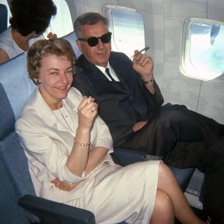 Smoking on Airplanes was a Norm