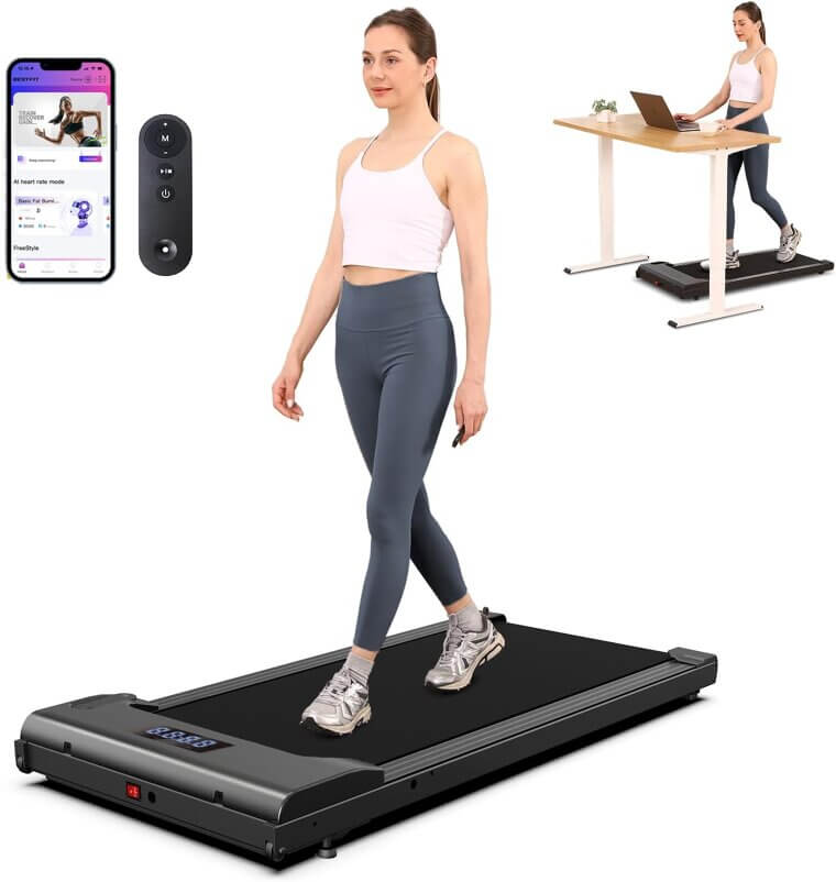 Lichico Walking Pad - Portable, Quiet & Compact Treadmill - Enjoy 44% Off!