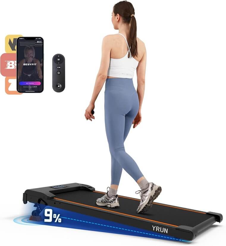 Walking Pad Treadmill - Quiet, Portable & App-Controlled! - Now 23% Off!