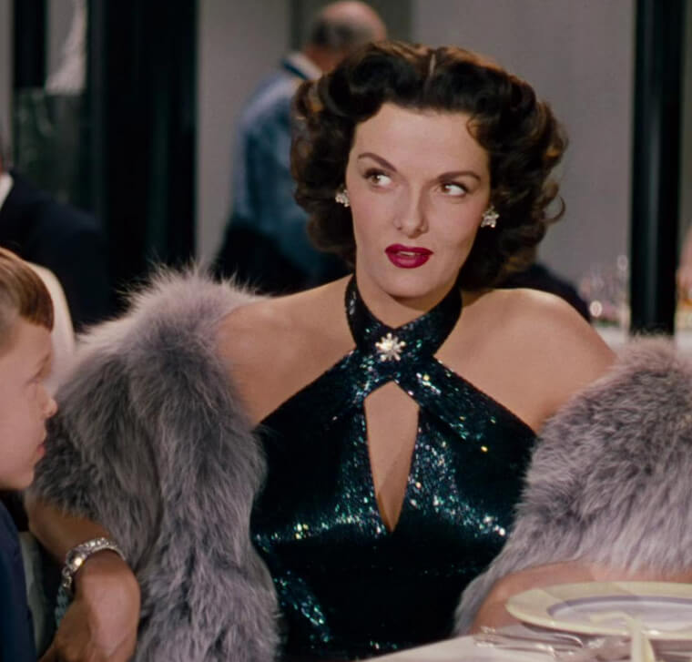 The Secret Support of Jane Russell’s Metallic Gown in "Gentlemen Prefer Blondes"