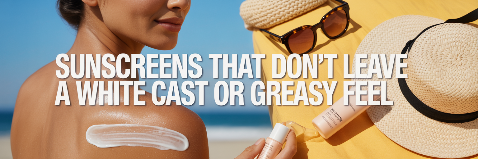 Sunscreens That Don't Leave a White Cast or Greasy Feel