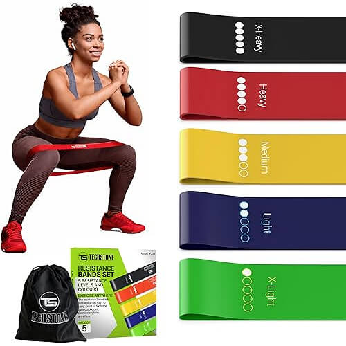 Complete 5-Level Resistance Band Kit that Fits Every Fitness Level. 