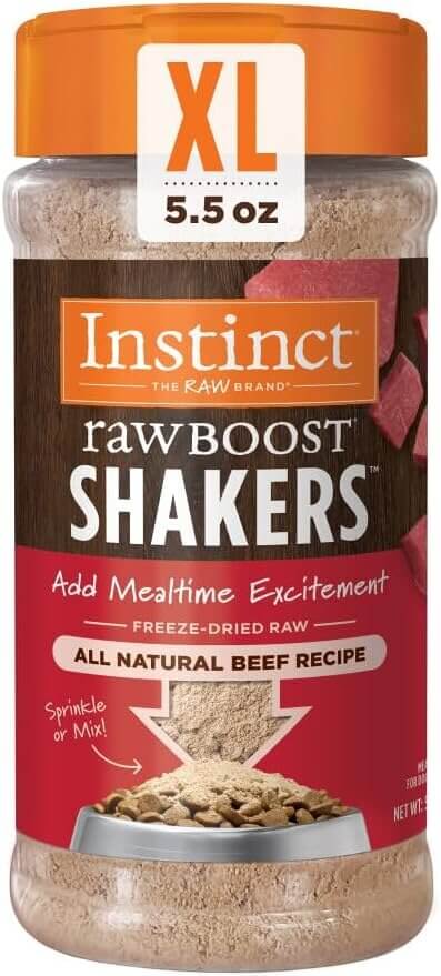 Instinct Raw Shakers - Boost Your Dog's Meal with Real Beef 