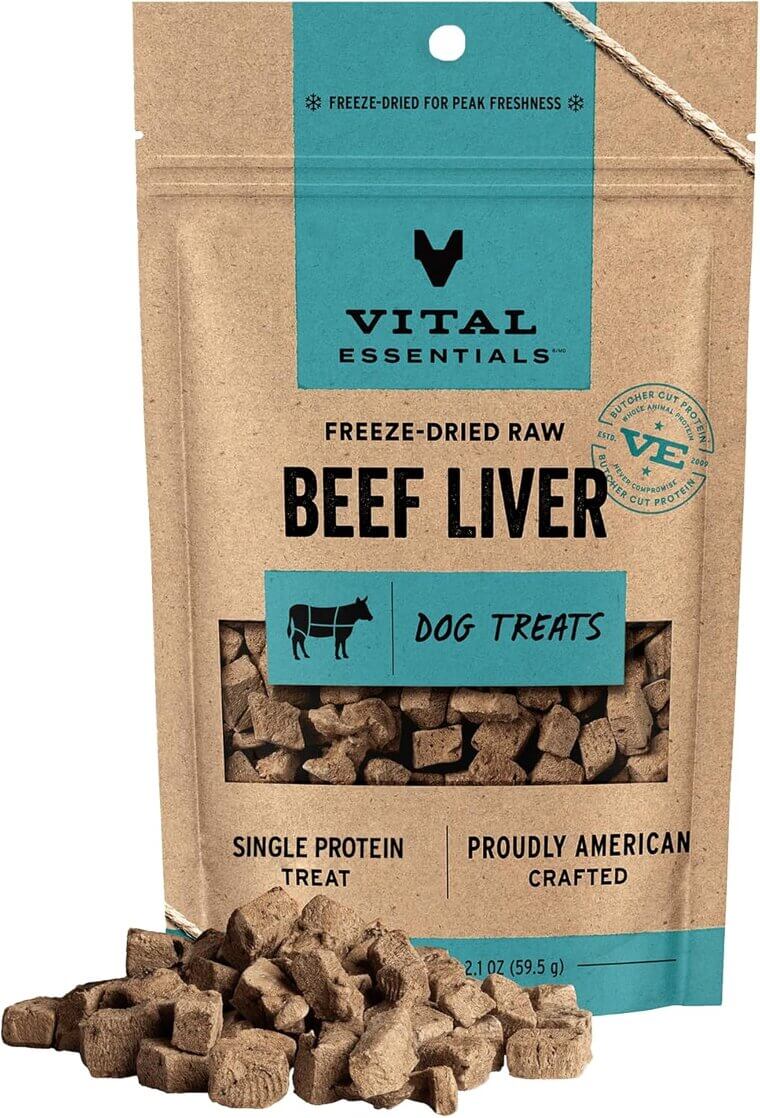 Vital Essentials Beef Liver Treats - Premium Protein for Your Pup! 