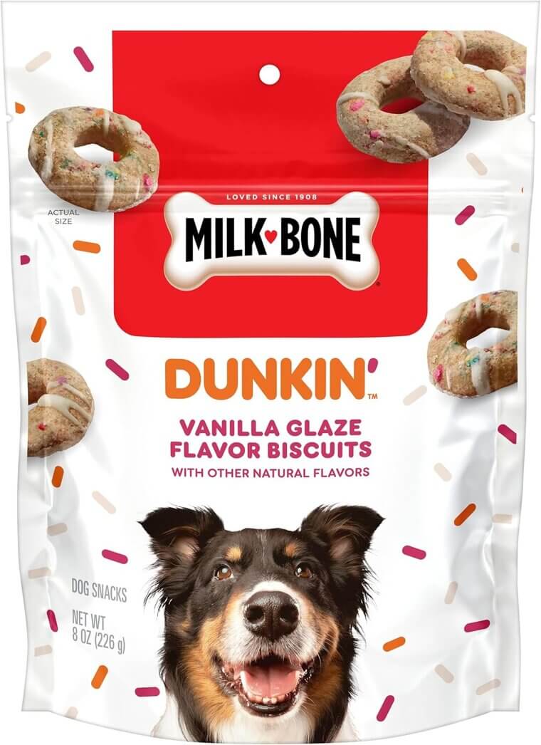 Milk-Bone Dunkin' Treats: Vanilla Glaze Dog Biscuits Delight 