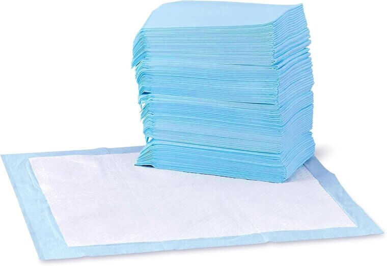 Amazon Basics Pee Pads - Leak-Proof, Quick-Dry, 100 Count 
