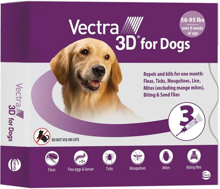 Vectra 3D Flea Treatment for Large Dogs - Effective Protection 