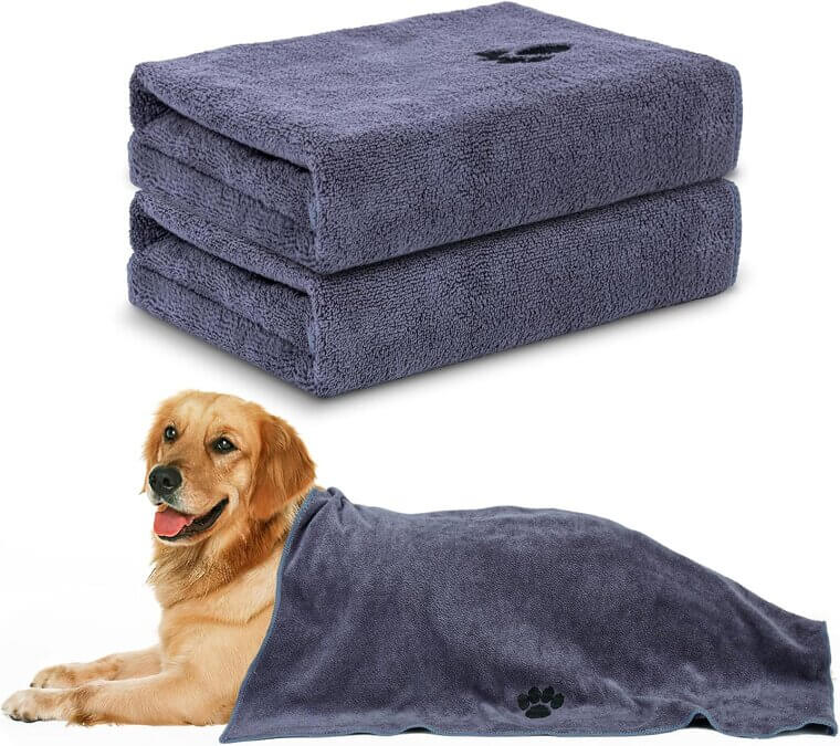 Super Absorbent Dog Towels - Soft, Quick-Drying, and Portable - 18% Off!