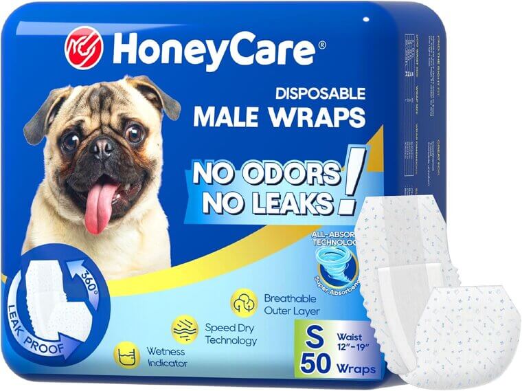 HONEY CARE Dog Wraps - Keep Your Pup Comfy & Dry! 