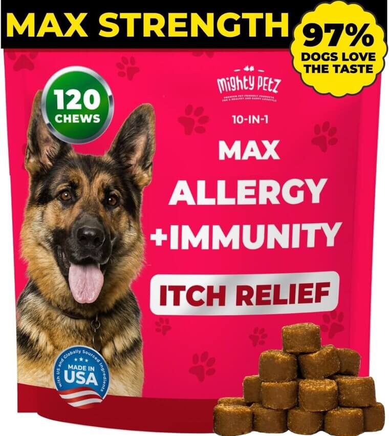 Mighty Petz Allergy Chews - Ultimate Itch Relief for Dogs 