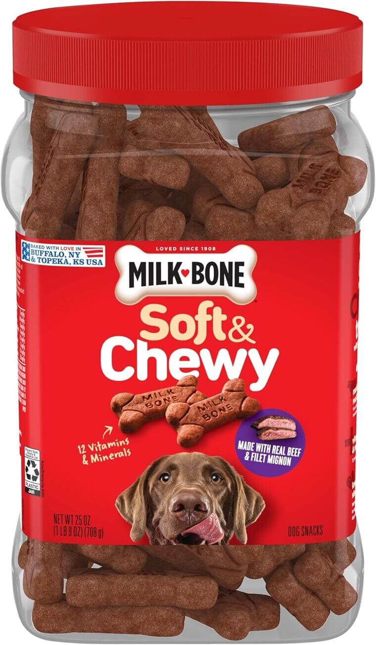 Milk-Bone Dog Treats - Soft & Chewy Beef Delights - Now 7% Off!