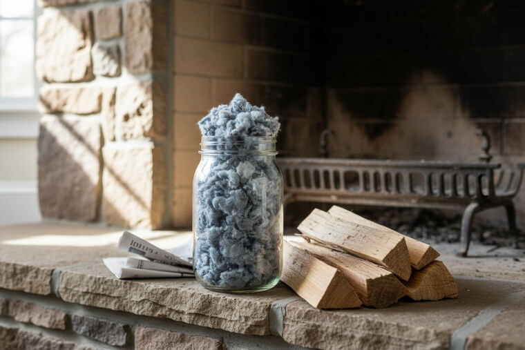 The Dryer Lint Fire Starter