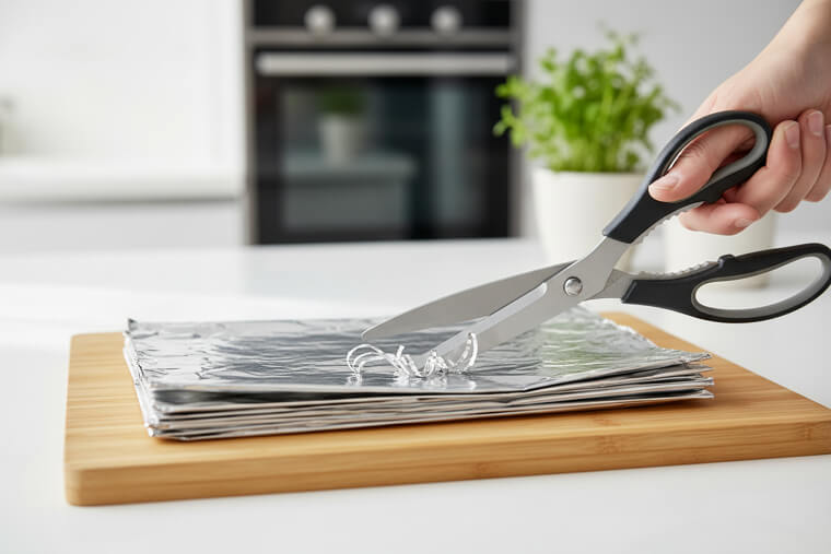 The Aluminum Foil Scissor Sharpener