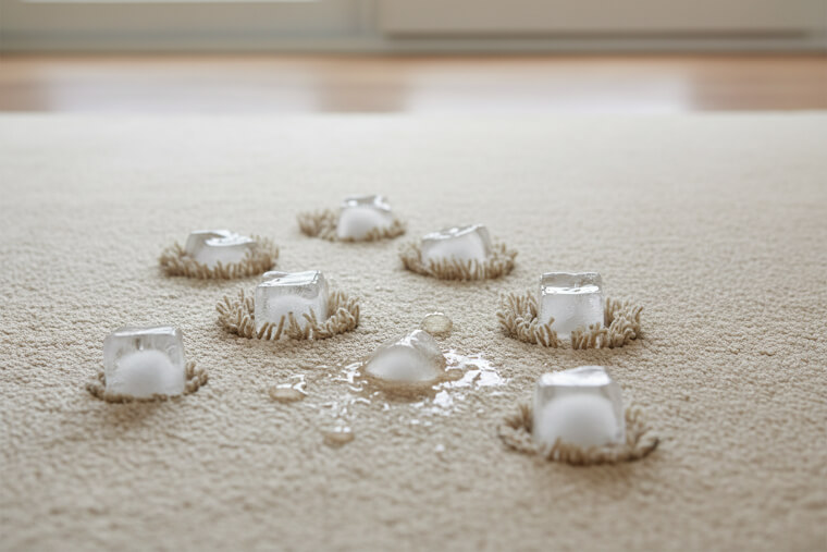 The Ice Cube Carpet Dent Eraser