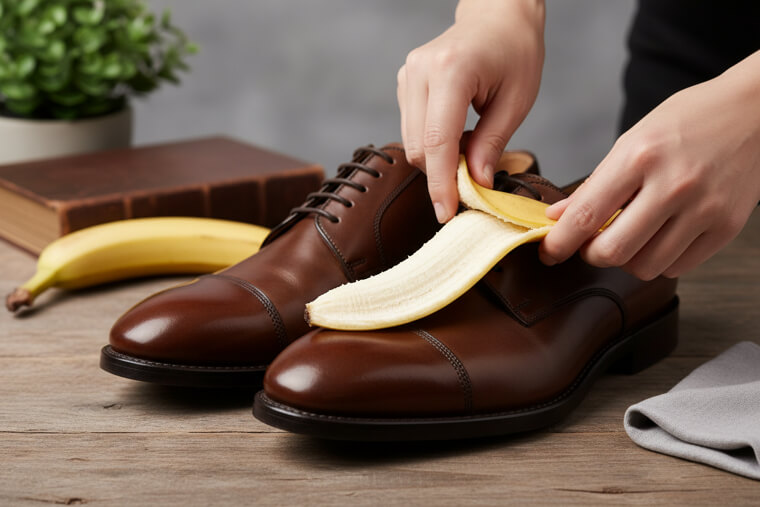 The Banana Peel Shoe Polish