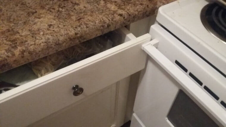 That drawer is inoperable