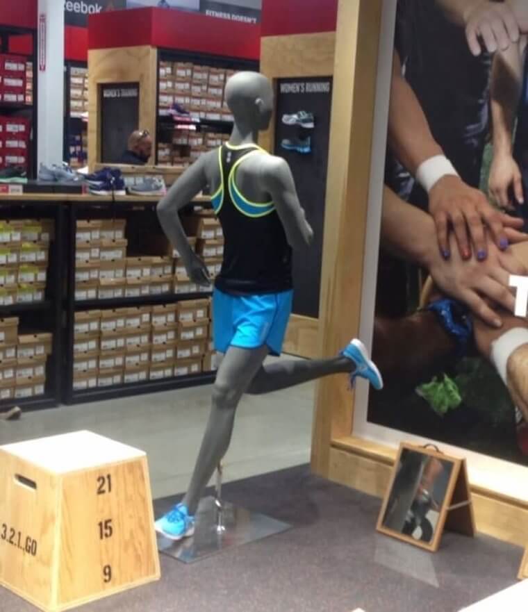 Something’s up with the mannequin