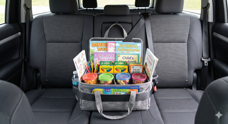 Hanging Diaper Caddies For Organized Backseat Craft Stations for the Kids or Grandkids