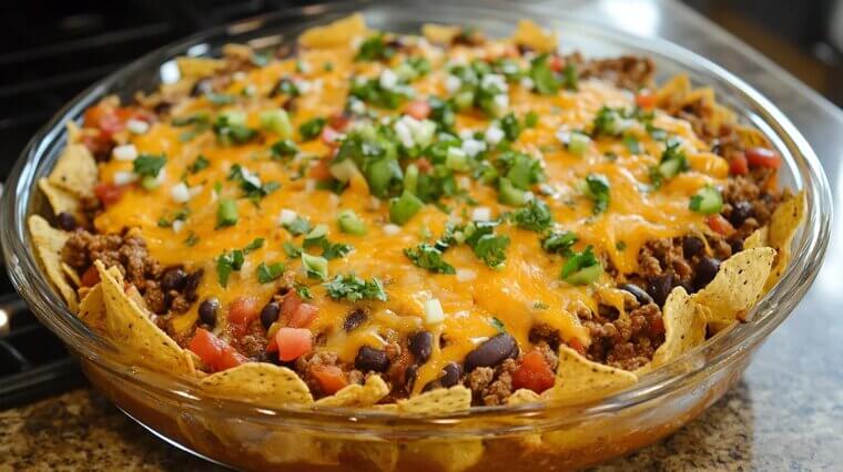 Taco Bake (Nacho-Style Casserole)