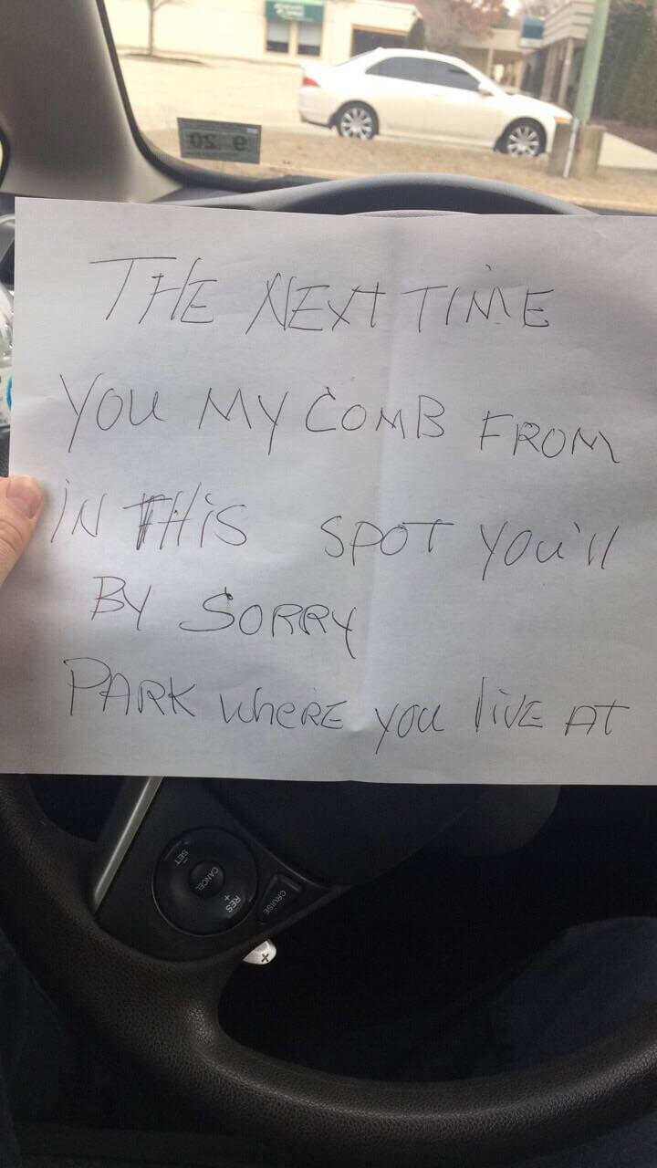A Very Confusing Parking Note