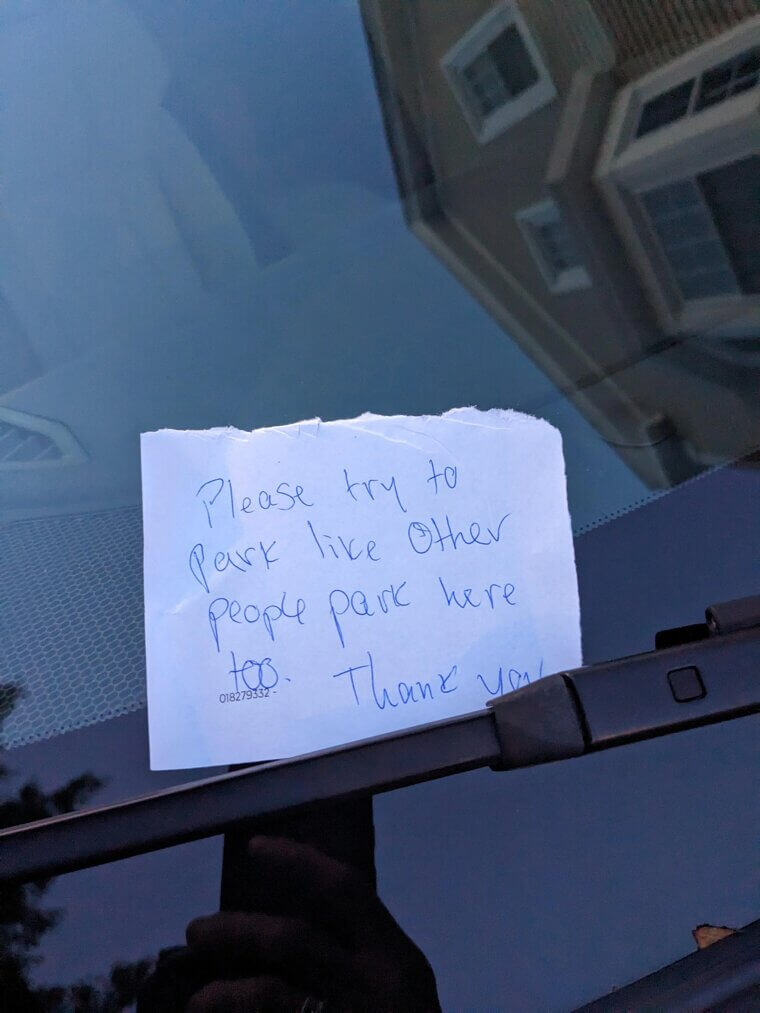 A Plea for Better Parking Etiquette