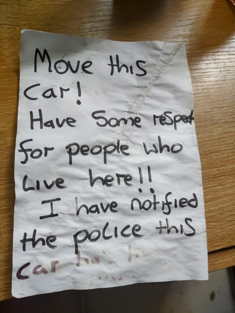 A Stern Warning (and a Police Call)