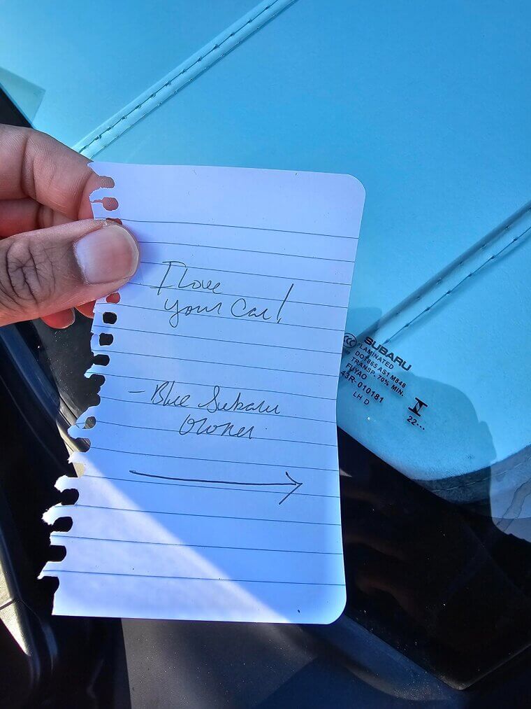 Admiration From a Fellow Subaru Owner