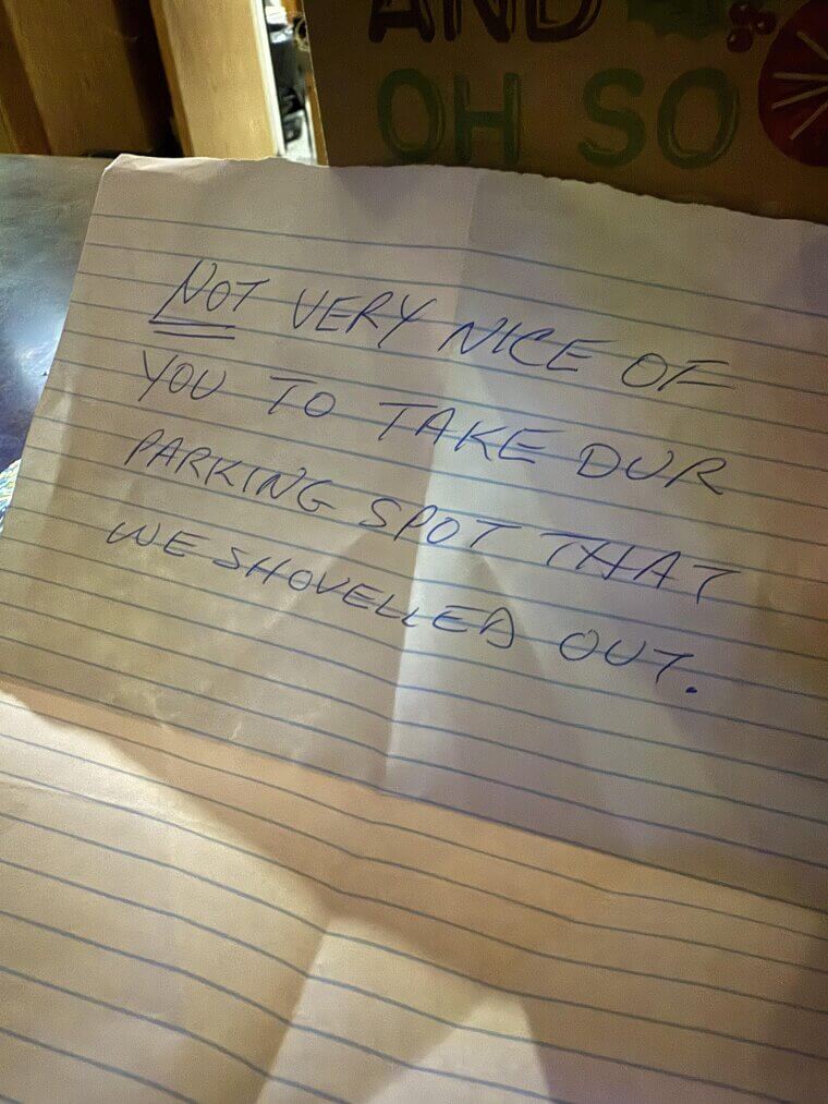 A Parking Spot Dispute