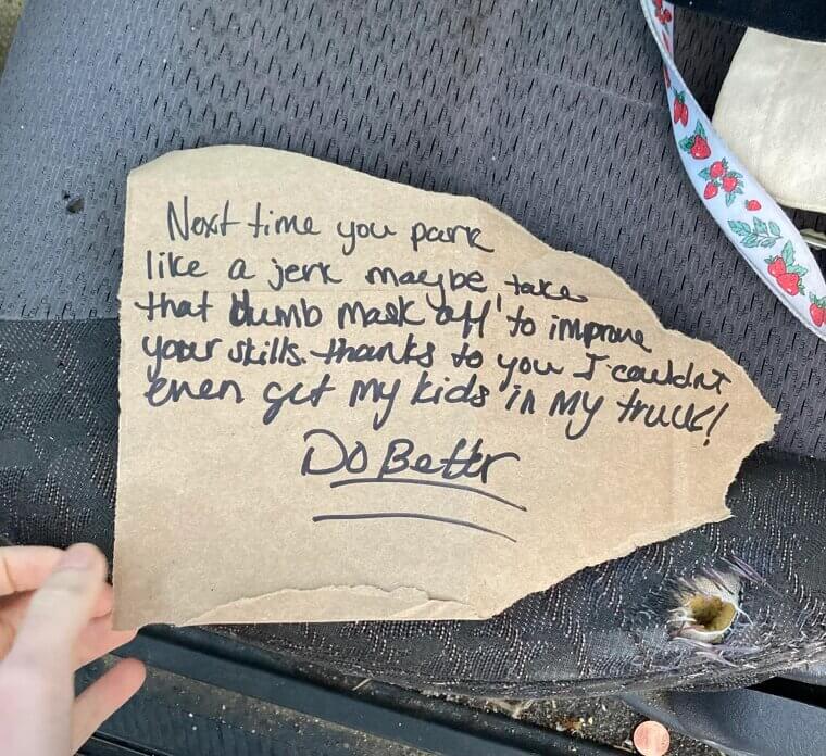 A Masked Parking Scolder