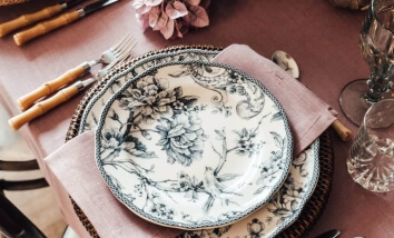 Floral plates
