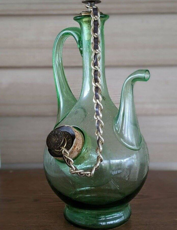 Antique Wine Decanter Includes a Surprise Compartment
