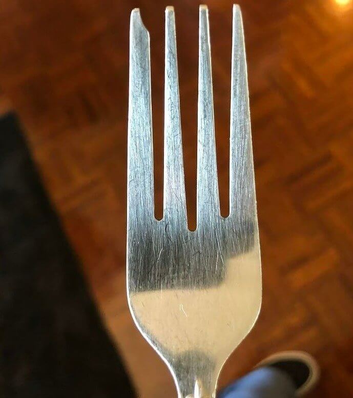 The "Chip" on This Special Fork Was No Accident