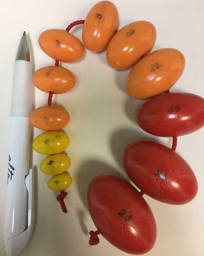 This Chain of Balls Is Meant to Measure Balls