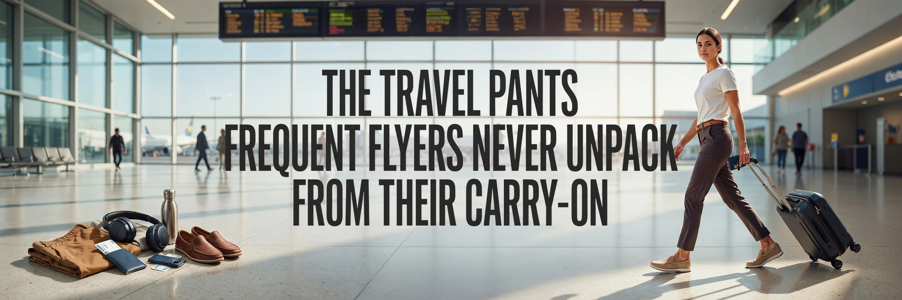 The Travel Pants Frequent Flyers Never Unpack From Their Carry-On