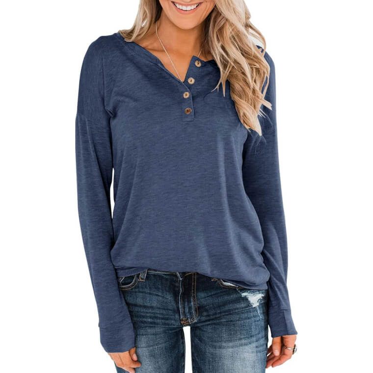 Stay Cozy and Stylish With Henley Cotton Tunics - Perfect for Any Occasion
