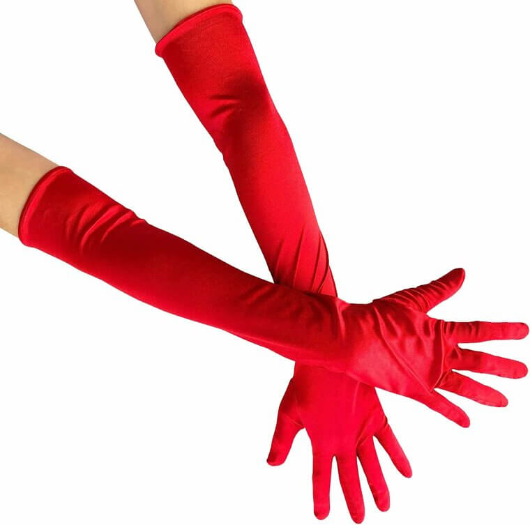 Elegant Satin Opera Gloves for Women - Perfect for Any Event