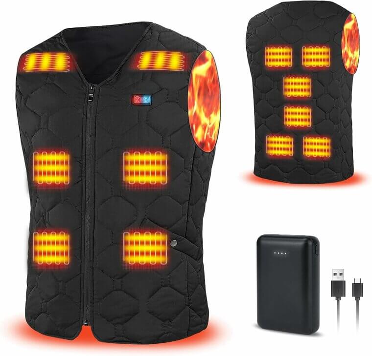 Stay Warm with Rrtizan Heated Vest for Winter Adventures 53% Off!