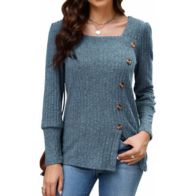 Viracy Fall Tunic - Elegant Women's Sweater for Any Occasion
