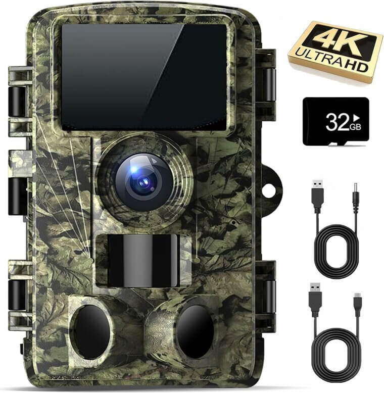 Capture Wildlife with Trail Camera - 4K Night Vision Adventure