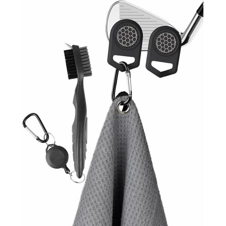 Big Teeth Magnetic Golf Towel - Magnetic Convenience for Golfers