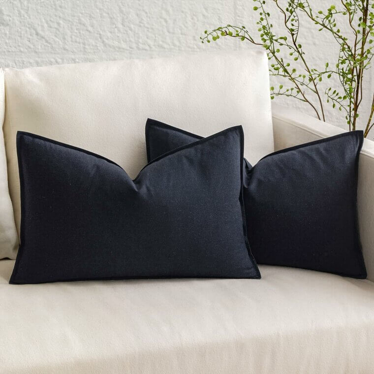 Enhance Your Space With Dark Blue Pillow Covers - Modern Elegance