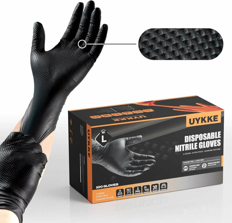 Get Ultimate Protection With Nitrile Gloves - Heavy Duty & Latex Free