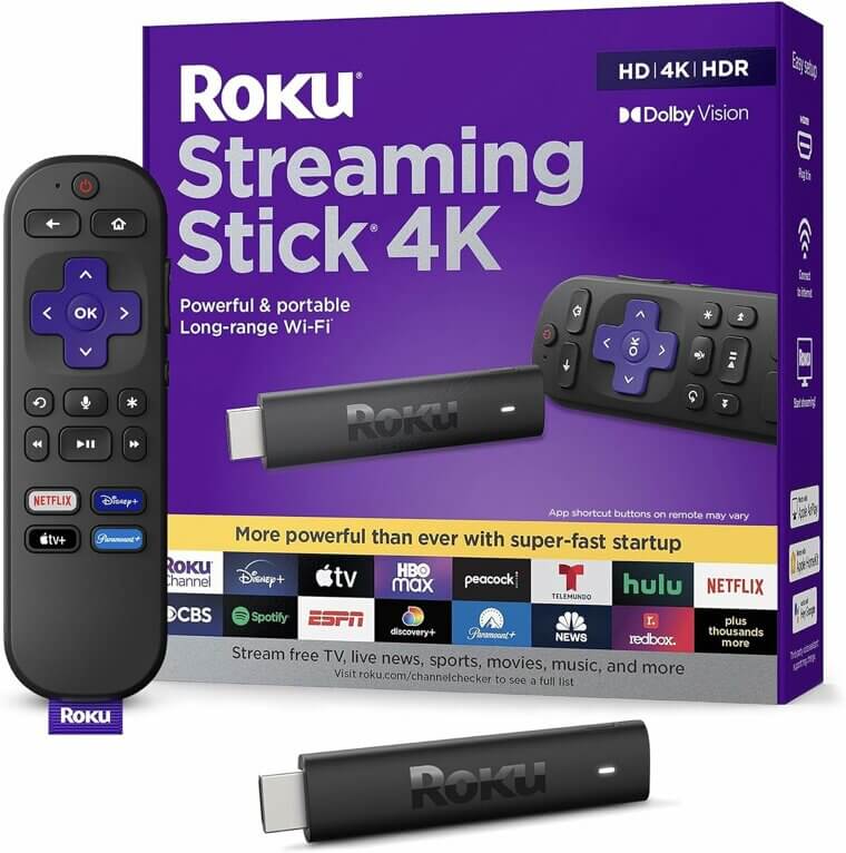 Experience Seamless Streaming with Roku Stick 4K - Stunning 4K/HDR/Dolby Vision Don’t Miss the 40% Discount!